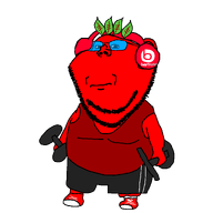 beats_by_dre beetroot broot closed_mouth dumbells fitness full_body headphones leaves looking_at_you out pun red_skin tank_top variant:impish_soyak_ears weightlifting work working working_out workout // 1200x1200 // 35.4KB