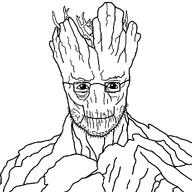 alien branch diddy_ahh_blvd_💀💀💀 galaxy guardians marvel marvel_rivals of plant series:joke_soyjaks the tree variant:grootjak // 1000x1000 // 43.6KB