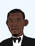 'P_Diddy 'p black_skin bowtie brown_eyes clothes diddy diddy_ahh_blvd_💀💀💀 ear hair lips moustache nigger p_diddy pedophile subvariant:diddy_ahh_blvd suit t50_eyes variant:kuzjak yellow_sclera // 810x1080 // 20.5KB