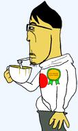 Le_wok_face asia award cup drink drinking faggot green_tea japan looking_to_the_left most_obsessed_faggot_award side_profile subvariant:asiamutt subvariant:euromutt tea variant:markiplier_soyjak // 448x754 // 40.1KB