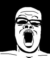 dark glasses ominous open_mouth soyjak variant:a24_slowburn_soyjak // 454x520 // 5.6KB