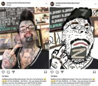 angry closed_mouth cyrillic_text frown glasses hair hand irl middle_finger russia russo_ukrainian_war soyjak stubble tattoo text variant:gapejak z_(russian_symbol) // 1024x894 // 1.6MB