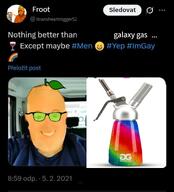 faggot froot galaxy_gas glasses irl leaf orange_skin screenshot twitter variant:gapejak xitter // 704x779 // 403.2KB