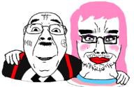 1488 2soyjaks chud_troon_alliance clothes ear flag friendship glasses hair hand happy lipstick makeup mole mustache nazism opposite pink_hair skinhead smile soyjak stubble subvariant:chudjak_front swastika tattoo tranny variant:bernd variant:chudjak // 834x541 // 22.4KB