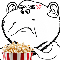 angry animated chewing eating ext=gif eyebrows hand looking_at_you popcorn variant:impish_soyak_ears // 598x633 // 209.5KB