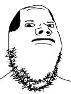 balding closed_mouth mustache neutral soyjak stubble variant:gapejak // 600x800 // 18.3KB