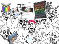 beard black_lives_matter clothes glasses hat i_fucking_love_science islam lgbt marvel multiple_soyjaks neil_degrasse_tyson open_mouth progress_pride_flag soyjak stubble variant:unknown // 1136x852 // 264.3KB