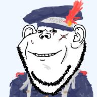 soy blue_shirt clothes hat paintbrush variant:impish_soyak_ears // 1025x1025 // 354.8KB