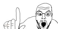 finger glasses hand open_mouth pointing_up stubble template variant:pointjak // 500x250 // 20.9KB