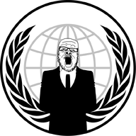 anonymous arm clothes emblem glasses necktie open_mouth soyjak stubble suit variant:a24_slowburn_soyjak // 800x800 // 116.2KB