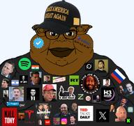 aipac baseball_cap ben_shapiro big_lips black_shirt blue_checkmark brown_lips brown_skin cap chatgpt closed_mouth clothes donald_trump double_chin ear elf_ears elon_musk facial_mark fat flag:india flag:israel flag:russia flag:united_states fusion glasses grok gynaecomastia h3h3_productions hat india instagram israel joe_rogan jordan_peterson kick_(website) lex_fridman logan_paul looking_at_you maga maga_hat mark_zuckerberg merge mutt mutt_lips neil_degrasse_tyson obese podcast prageru russia russia_today sam_altman spacex spotify subvariant:branigger tesla the_daily_wire transparent_background twitter twitter_checkmark twitter_immigrant united_states variant:brandon variant:meximutt xitter z_(russian_symbol) // 1675x1583 // 1.5MB