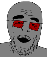 gaping_mouth glasses laughing soyboy stubble teeth variant:losserjak // 636x773 // 9.6KB