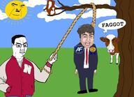 5soyjaks adolf_hitler america_first animal arm award clothes cow full_body glasses hair hand leg nebraska_cornhuskers nick_fuentes nigger_cow open_mouth rope smile soyjak subvariant:feralsquirrel sun text tree trend:squirreljakking variant:bernd variant:chudjak variant:cobson variant:feraljak // 1280x926 // 98.1KB