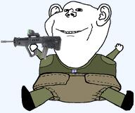 bulletproof_vest closed_mouth diaper flag:israel hand hands_up holding_gun idf israel judaism looking_at_you rifle shaved smile soldier subvariant:pissbaby tar-21 tavor transparent_background variant:impish_soyak_ears // 1728x1452 // 219.1KB