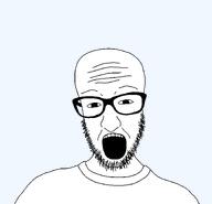 bald beard clothes glasses looking_at_you open_mouth soyjak template transparent_background variant:jimmy_numale // 1440x1388 // 26.8KB