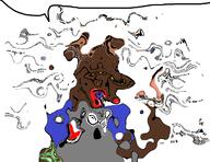 brown_skin brown_troonjak nigger slopjak soyjak variant:soyak yellow_sclera zoomer // 1324x1018 // 1010.7KB