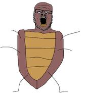 animal arm brown_skin bug full_body glasses leg mustache open_mouth soyjak stink_bug stubble tvrkaryan variant:a24_slowburn_soyjak // 1304x1491 // 80.9KB