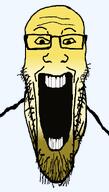 glee happy open_mouth smile stretched_chin stretched_mouth subvariant:longplier teeth variant:markiplier_soyjak yellow yellow_skin // 993x1745 // 53.4KB