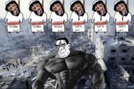 bloodshot_eyes crying gaza gigachad hanging hezbollah islam open_mouth palestine rope shia soyjak subvariant:perceptive_chud suicide sunni tongue variant:bernd variant:chudjak // 1280x853 // 1.1MB