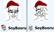 crying glasses happy meta:tagme sad santa_hat subvariant:chudjak_front tear_stream variant:chudjak variant:feraljak // 1649x969 // 557.3KB