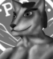 anthro dog dog_ear drawing drawn_background furry looking_to_the_left meta:low_resolution meta:not_oc monochrome nas:gigachad wolf // 212x238 // 4.6KB