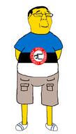 clothes country estonia flag merge pol_(4chan) smile soyjak variant:chudjak variant:gapejak yellow_skin // 580x1020 // 52.8KB