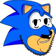closed_mouth ear grin sega sonic sonic_the_hedgehog soyjak stubble variant:smugjak video_game // 841x842 // 26.5KB