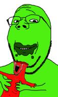 beard crying glasses green_skin meta:tagme open_mouth red_skin smile variant:gapejak variant:soyak // 600x1000 // 48.1KB