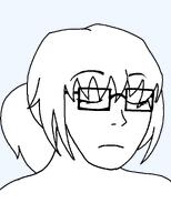 closed_eyes closed_mouth female femjak foidjak glasses hair its_over long_hair series:foidjaks subvariant:soygirl text variant:soyak // 788x980 // 40.6KB