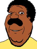 brown_skin cartoon cleveland_brown family_guy looking_at_you nigger shitskin smile subvariant:wholesome_soyjak the_cleveland_show variant:gapejak yellow_shirt // 500x667 // 122.7KB