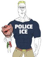 aryan beaner blond blue_eyes buff choke_hold countrywar ice mexican_american_war mexico meximutt pee_stain piss police tattoo // 633x831 // 107.6KB
