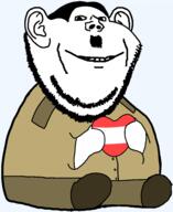 adolf_hitler atubble austria flag:austria hitler_mustache soyjak subvariant:impdrink transparent_background variant:impish_soyak_ears // 2549x3117 // 427.0KB