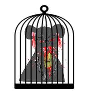bloodshot_eyes cage cracked_teeth ear glasses grey_skin music music_parody rat stubble subvariant:feralrage variant:feraljak yellow_teeth // 445x469 // 82.6KB