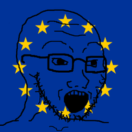 europe european_union flag flag:european_union glasses open_mouth soyjak star_(symbol) stubble variant:soyak // 1185x765 // 38.9KB