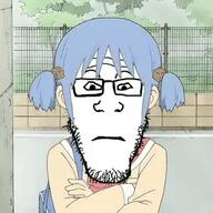anime closed_mouth front_facing glasses meta:tagme neutral soyjak stubble subvariant:neutralplier variant:markiplier_soyjak // 255x255 // 47.7KB