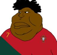 7 Tamakeri black_skin closed_mouth clothes cr7 cristiano_ronaldo fat football gynaecomastia hair ishowspeed meximutt nigger obese portugal_national_football_team ronaldo soccer variant:meximutt // 888x849 // 53.4KB