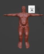 2soyjaks 3d 3d_model brown_skin full_body glasses open_mouth soyjak stubble t_pose variant:a24_slowburn_soyjak variant:gapejak // 322x396 // 10.8KB