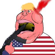 americuck aryan blond blood blue_eyes flag:united_states gun pink_skin suicide united_states variant:meximutt // 1250x1250 // 469.0KB
