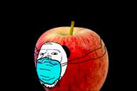 apple facemask food fruit goggles soyjak stubble variant:gapejak // 2302x1536 // 1.6MB