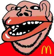 amerimutt ear lips mutt open_mouth soyjak stubble subvariant:impish_amerimutt variant:impish_soyak_ears // 598x628 // 15.5KB