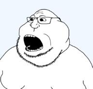 _front clothes fat female glasses happy millions_must_die obese oekaki open_mouth soyjak stubble teeth variant:cobson variant:meximutt wholesome wifejack // 888x849 // 16.6KB