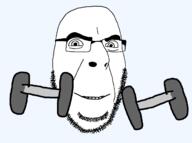 boards fit_(soyjak_blog) icon lifting smile soyjak soyjak_blog stubble variant:cobson weightlifting // 1284x953 // 73.4KB