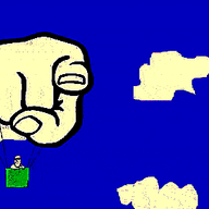 air_balloon angry animated balloon cloud drawn_background fire frown glasses glitch hand head_box pointing pointing_at_viewer sky soyjak stubble thumbnail_glitch variant:markiplier_soyjak // 438x279 // 3.8MB