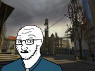 2soyjaks angry citizen city_17 clothes copypasta glasses half-life half-life_2 open_mouth scared screen stubble subvariant:soyak_(concerned) valve variant:feraljak variant:soyak video video_game wallace_breen you_will // 500x376, 196s // 7.6MB