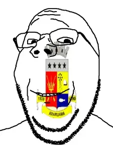 gapejak, araruama, brazil, flag, glasses, municipality, open mouth, rio de janeiro, soyjak, stubble