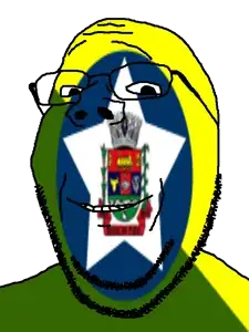 gapejak, barra do piraí, brazil, flag, glasses, municipality, open mouth, rio de janeiro, soyjak, stubble
