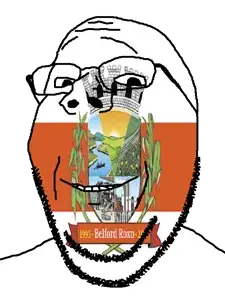 gapejak, belford roxo, brazil, flag, glasses, municipality, open mouth, rio de janeiro, soyjak, stubble