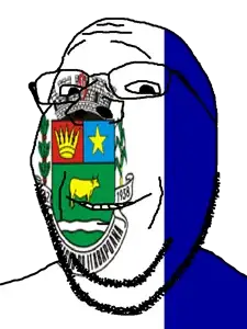 gapejak, bom jesus da itabapoana, brazil, flag, glasses, municipality, open mouth, rio de janeiro, soyjak, stubble