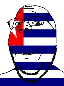 gapejak, brazil, carmo-rj, flag, glasses, municipality, open mouth, rio de janeiro, soyjak, stubble