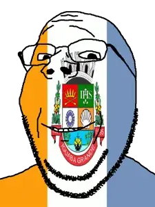gapejak, brazil, flag, glasses, iguaba grande, municipality, open mouth, rio de janeiro, soyjak, stubble